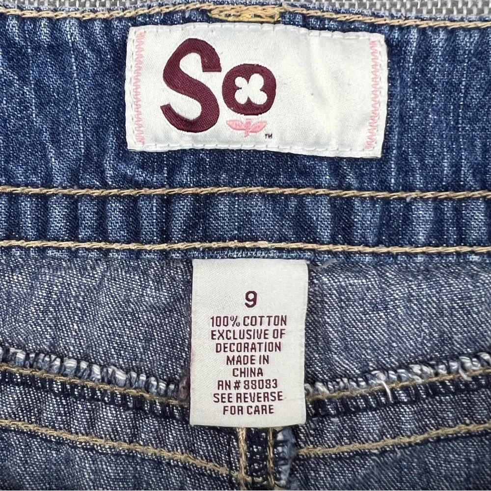 SO Women’s Blue 100% Cotton Jean Shorts‎ Classic Denim Style Size 9